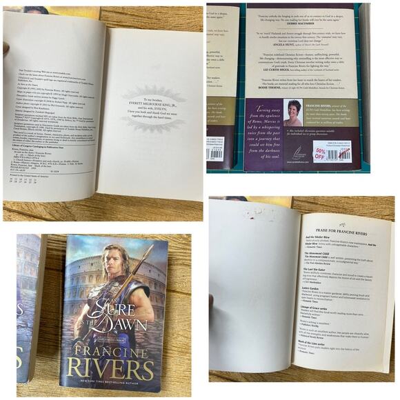 Mark of the Lion Series by Francine Rivers Book Set of 3 Paperback Christina Fic - Picture 7 of 11